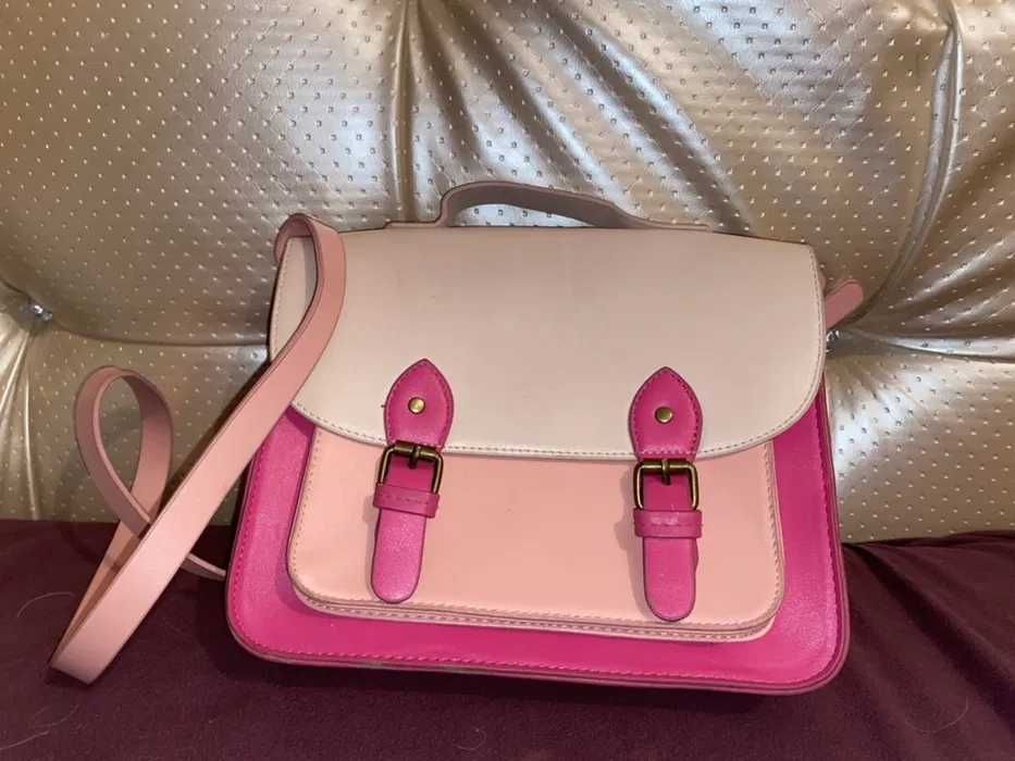 Różowa torebka torba mini elegancka kopertówka bsk bershka