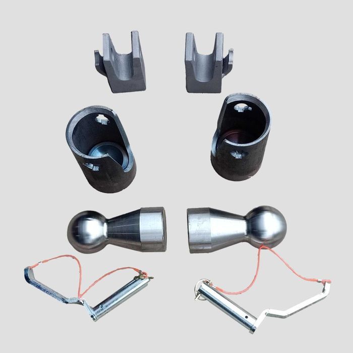 Zestaw kul "80" i szczęk "32" do wywrotki do 16 Ton na 3 strony