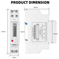 Contador de luz modular 220v 50Amperes