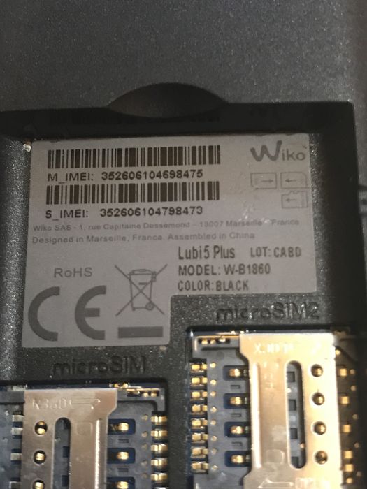Wiko Lubi 5 Plus 2 sim