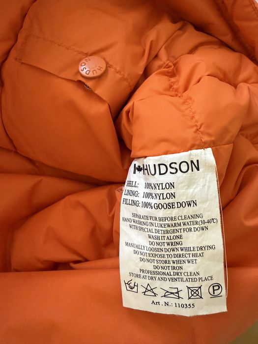 Hudson puchowa kamizelka puffer vest pomarańczowa M