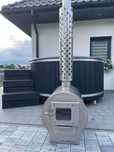 Bania, balia Hot tub, Gorąca Beczka LED Jacuzzi - piec zewnętrzny RATY