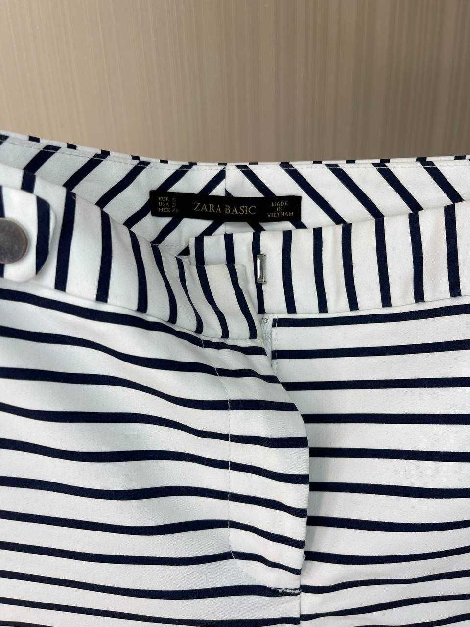 Женские шорты в полоску Zara S Жіночі шорти у смужку
