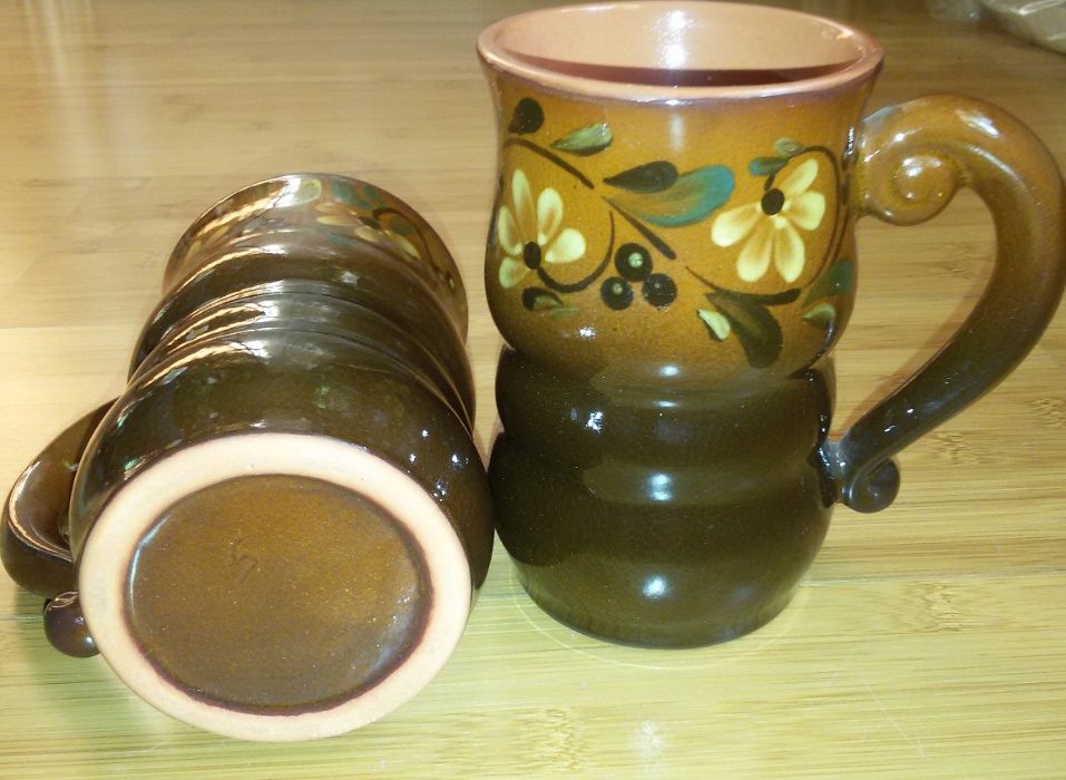 Пивная кружка чашка бокал керамика - 2 шт., ретро, СССР