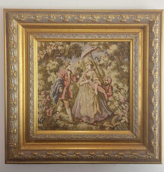 3 quadros tapeçaria GOBELIN com molduras Elegantes !!
