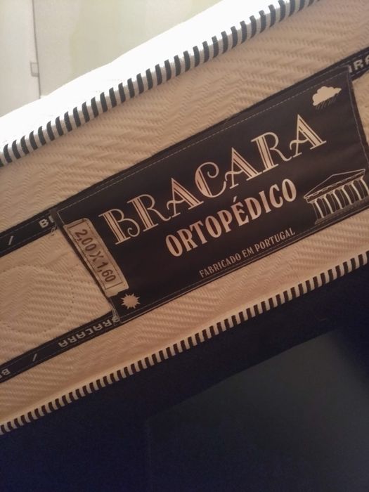 Cama com arrumação Ikea + Colchão ortopédico Bracara 200×160