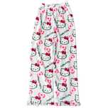 Штани hello kitty хелоу кітті/плюшеві/піжамні штани білого кольору