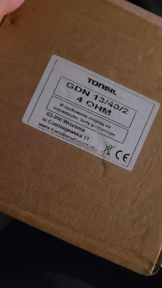 Głośnik Niskotonowy TONSIL GDN 13/40/2 4ohm