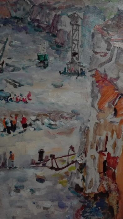 Кольский карьер 60х гг. Народный худ. Н.А.Максименко (1924-2016гг.)