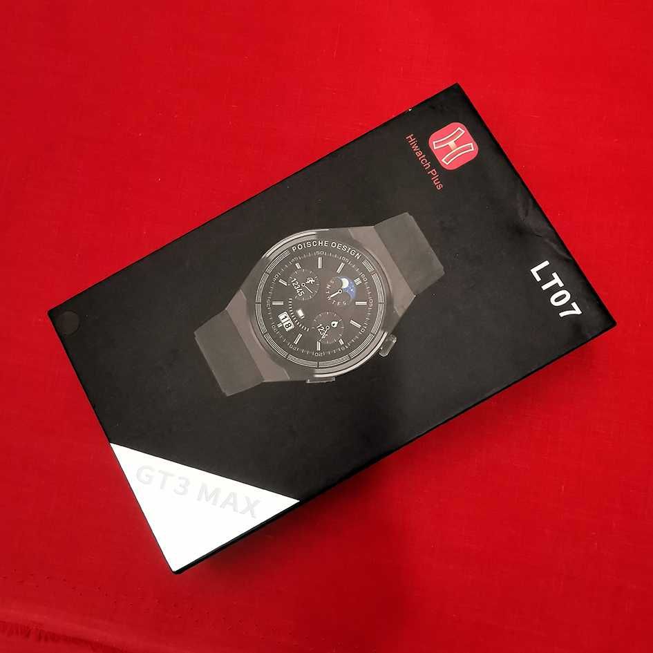 Smart Watch GT3 Pro czarny. Pasek kauczuk