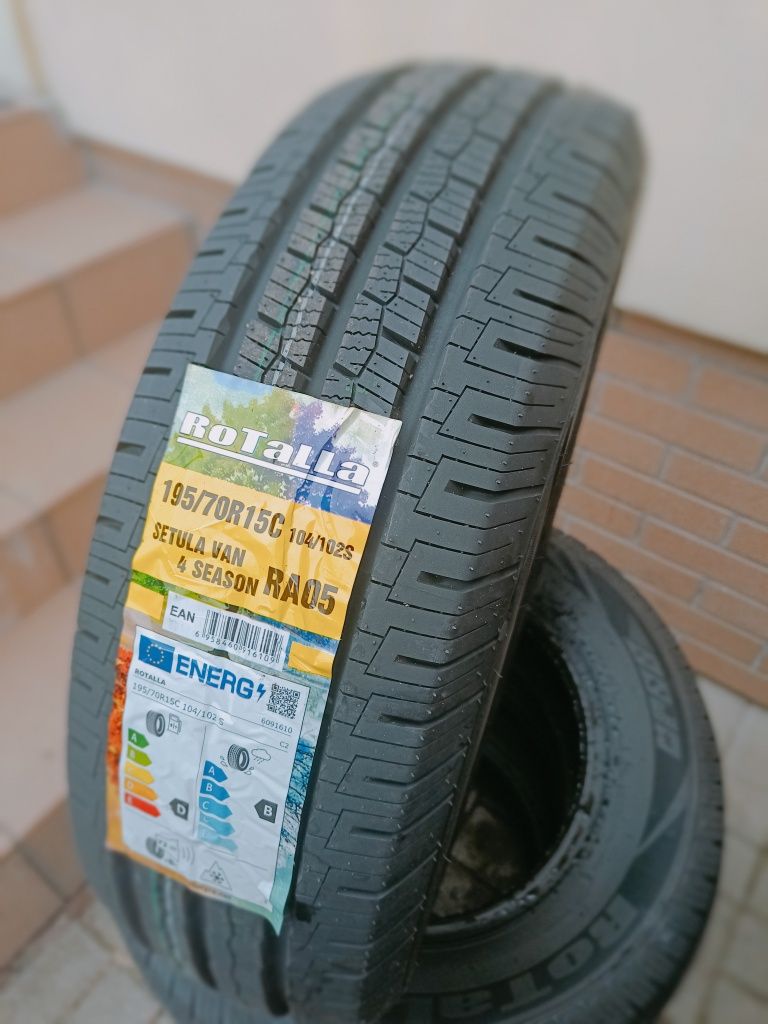 NOWA! Opona Całoroczna 195/70R15C Rotalla RA05 4 Season WYSYŁKA MONTAŻ