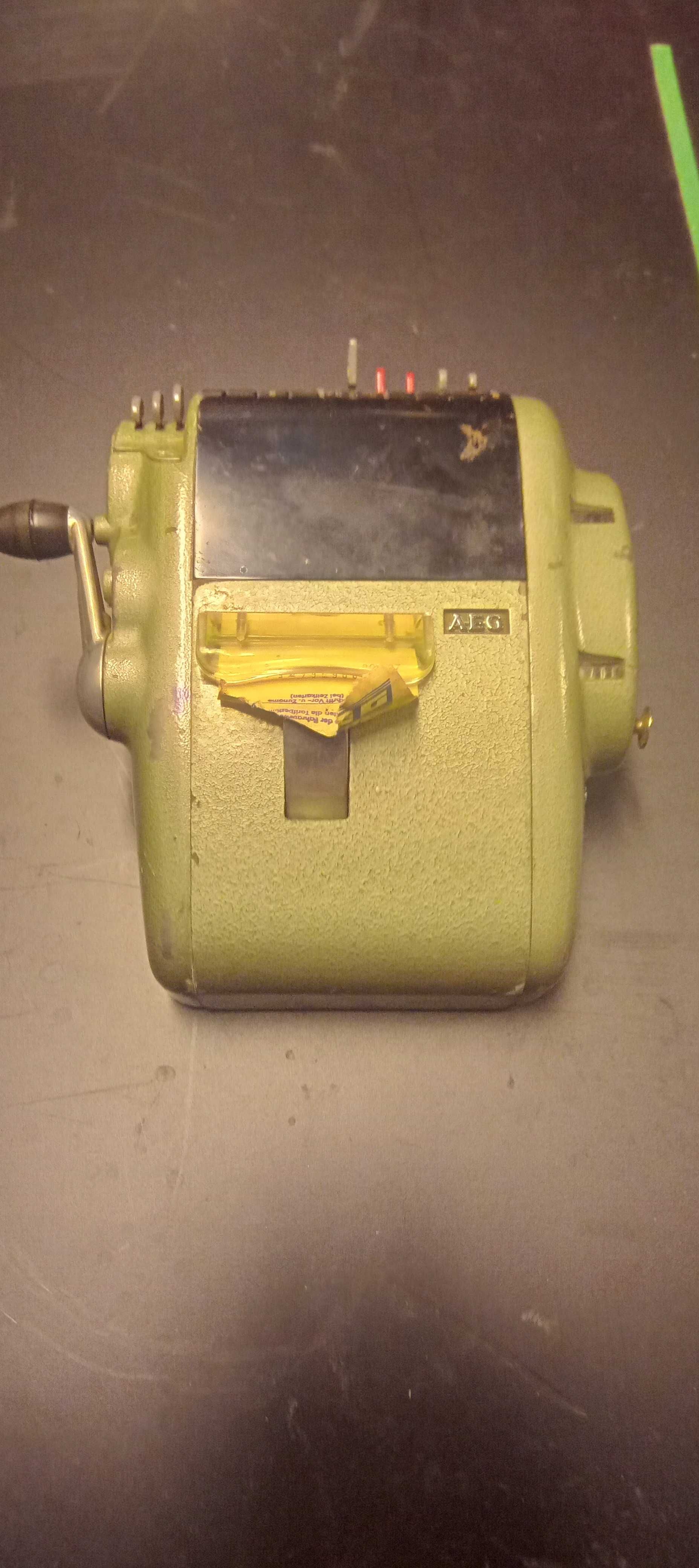 Kasownik automat biletowy  kolekcjonerski AEG.