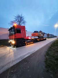 Transport niskopodwoziowy laweta trans maszyn niskopodwozie tieffbet