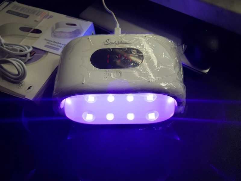 Nowa lampa UV do paznokci, żywicy – dwustronna, z wyświetlaczem LED