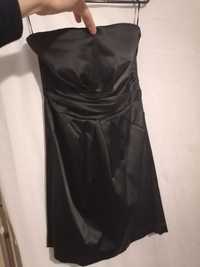 Sukienka Mała czarna bez ramiączek na sylwestra