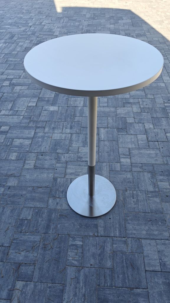 Stolik Stół Balma Barowy Loft Wysokość 110cm Średnica 60cm Biały