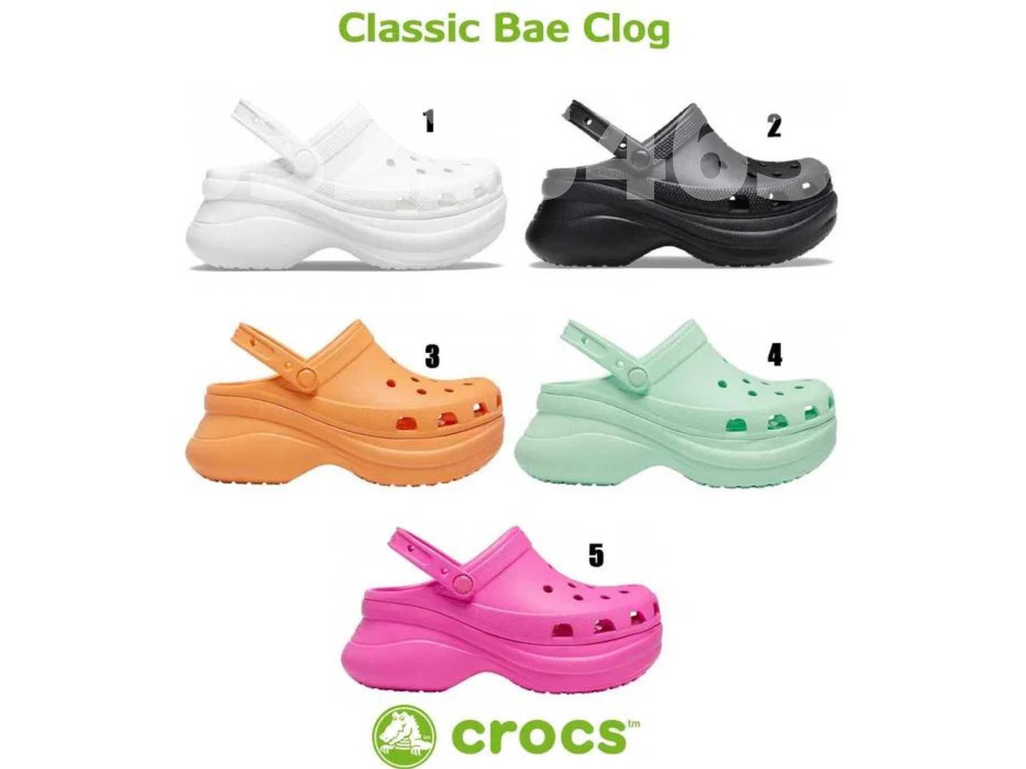 Високі жіночі крокси Crocs classic Bae Clog! Жіночі бае клоги