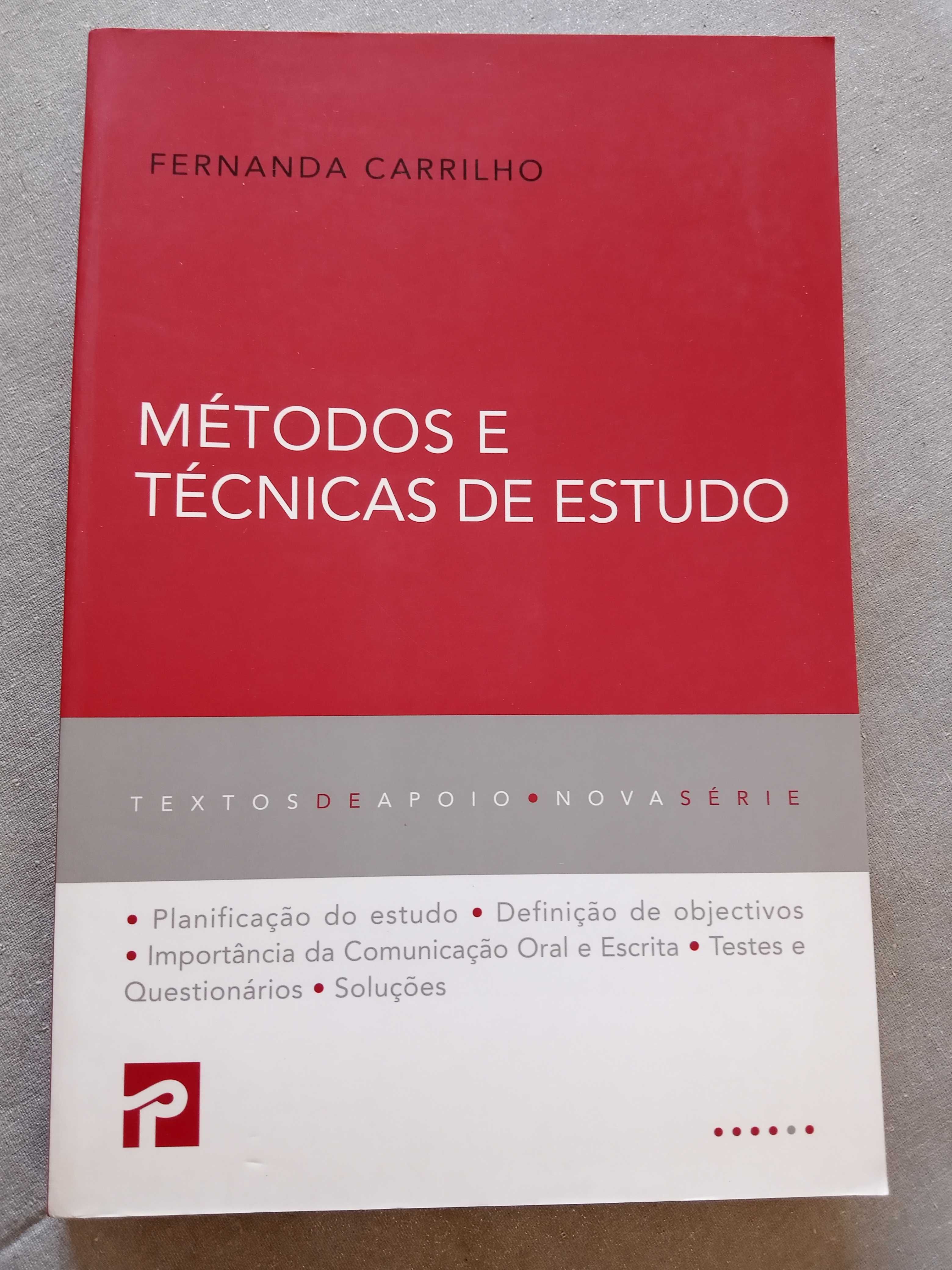 Métodos e Técnicas de Estudo de Fernanda Carrilho - Editorial Presença