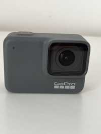 Gopro Silver 7 com caixa estanque e suporte de peito