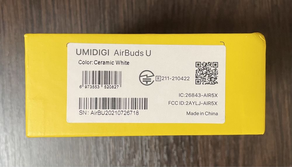 Белые беспроводные наушники Umidigi AirBuds U