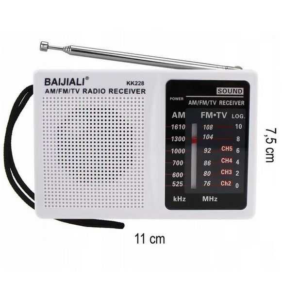 2 sztuki Radio przenośne FM AM budowlane małe na baterie Kieszonkowe