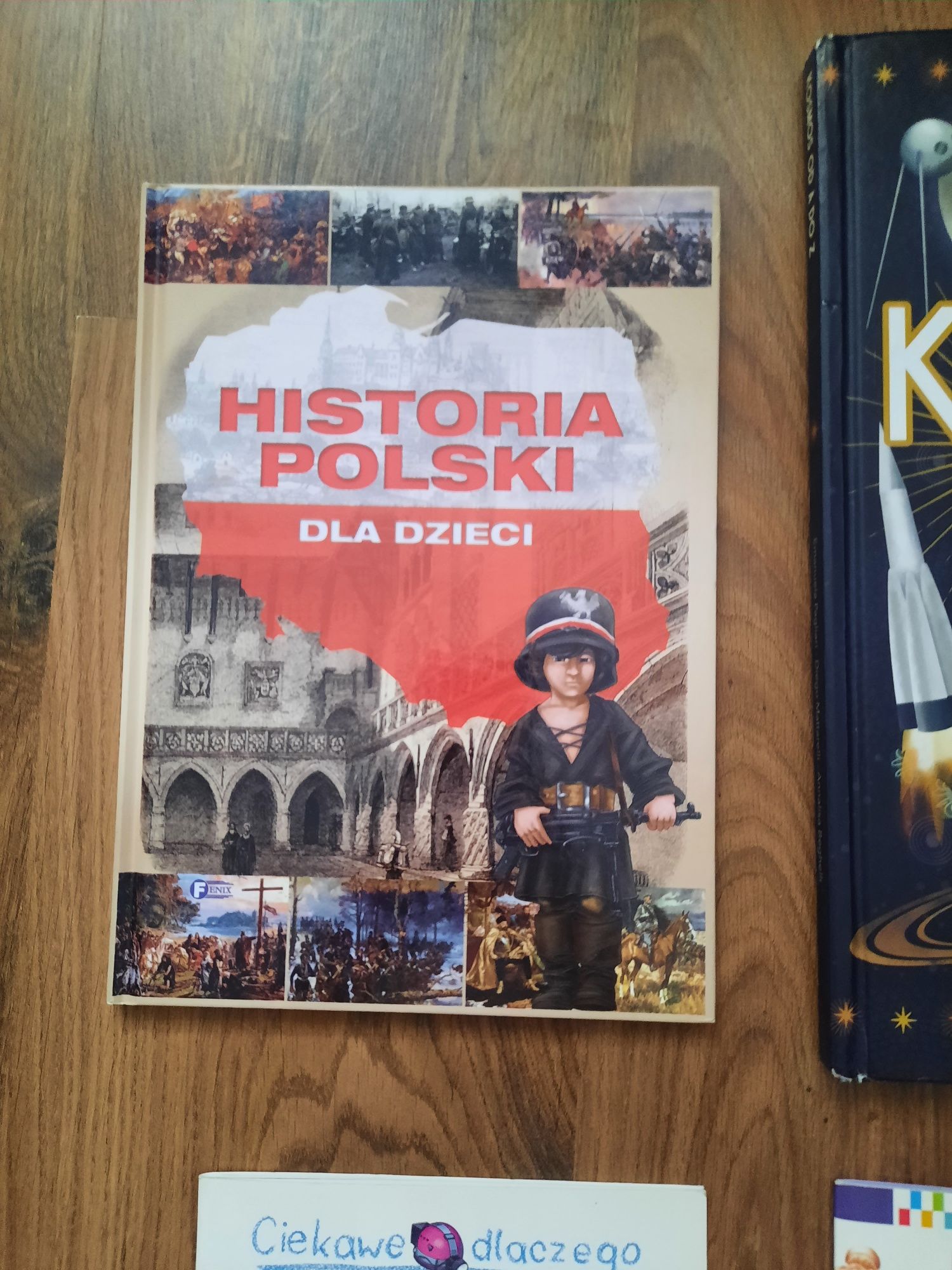 Zestaw książka kosmos historia polski encyklopedia