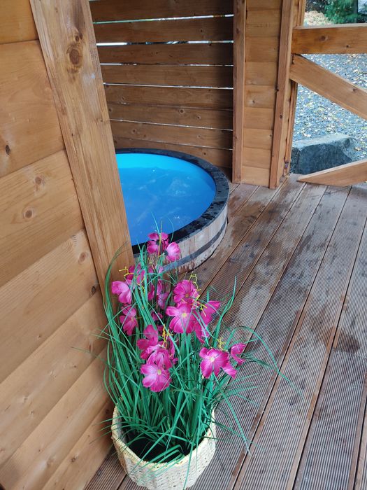 Domek z basenem jacuzzi i sauną