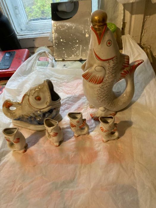 Фарфоровий набір рибок СРСР