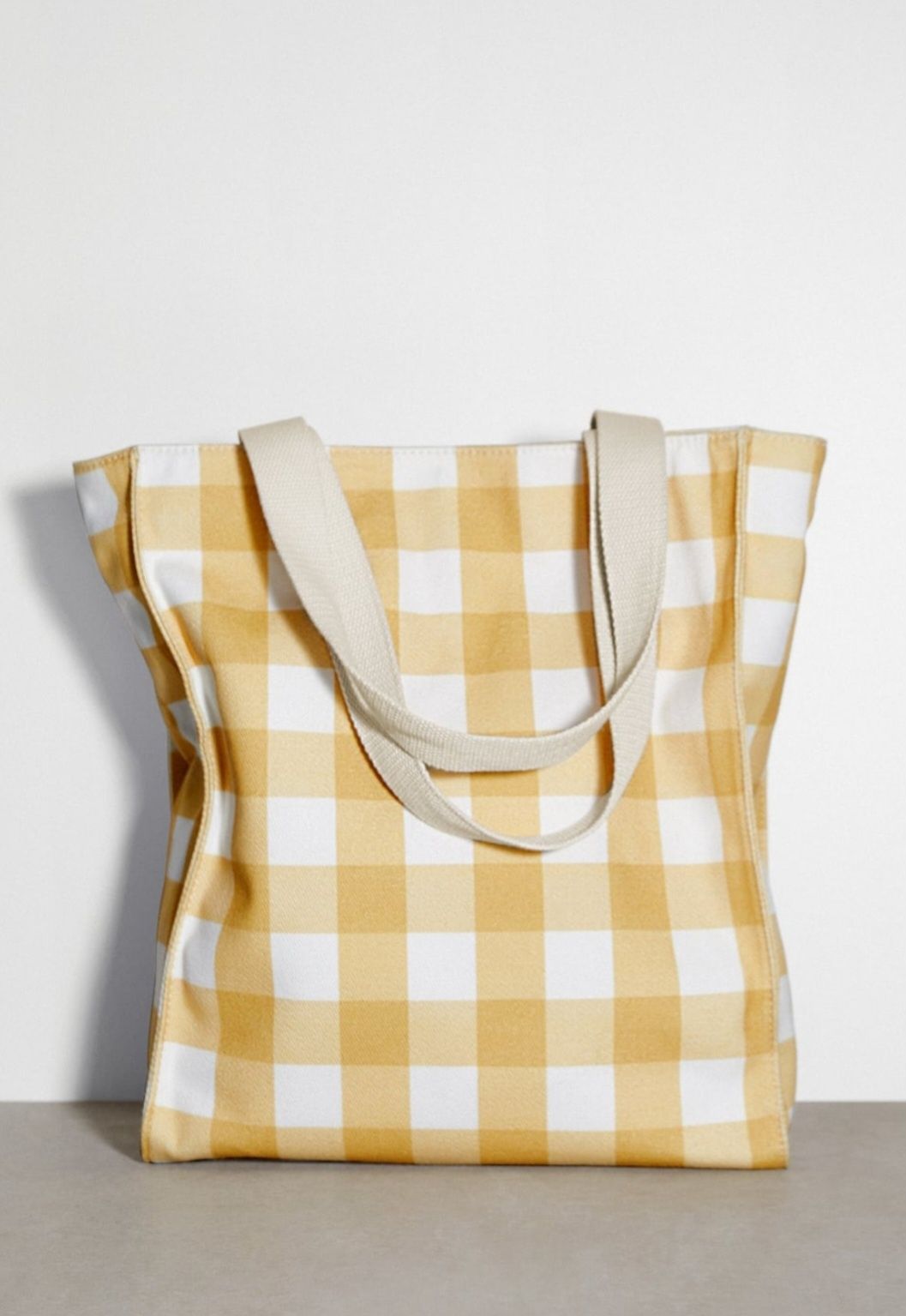Damska tekstylna torba shopper na lato Zara