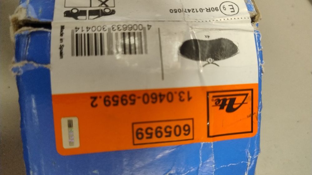 Klocki hamulcowe przód ATE 605959