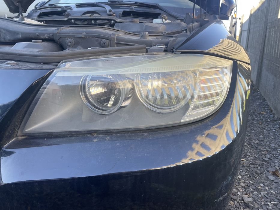Bmw e90 e91 lift lci lampy maska błotnik zderzak klapa drzwi schwarz 2