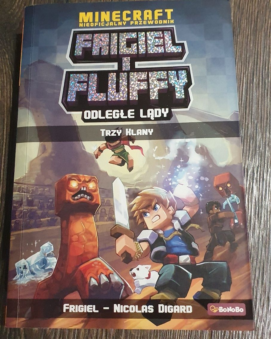 Książka "Frigiel i Fluffy. Odległa lądy" dla fanów Minecraft