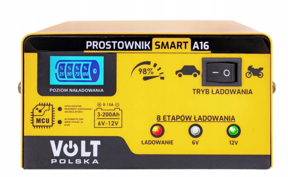 Зарядний пристрій для акумуляторів Volt Polska Smart A16