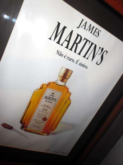Quadro Publicitário Whisky James Martin's
