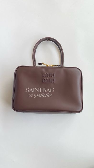 В наличии сумка Miu Miu Arcadie Миу Миу Аркадия коричневый цвет кожа