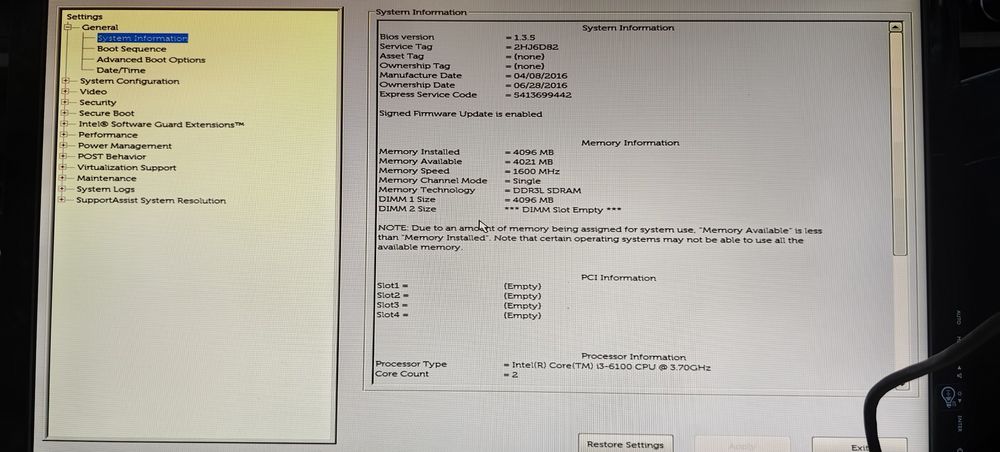 Комп'ютер Dell Optiplex 3040/i3-6100/Ram 4Gb /HDD No