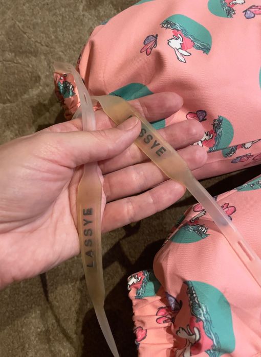 Комбінезон зимовий персикового кольору Lassye для дівчинки