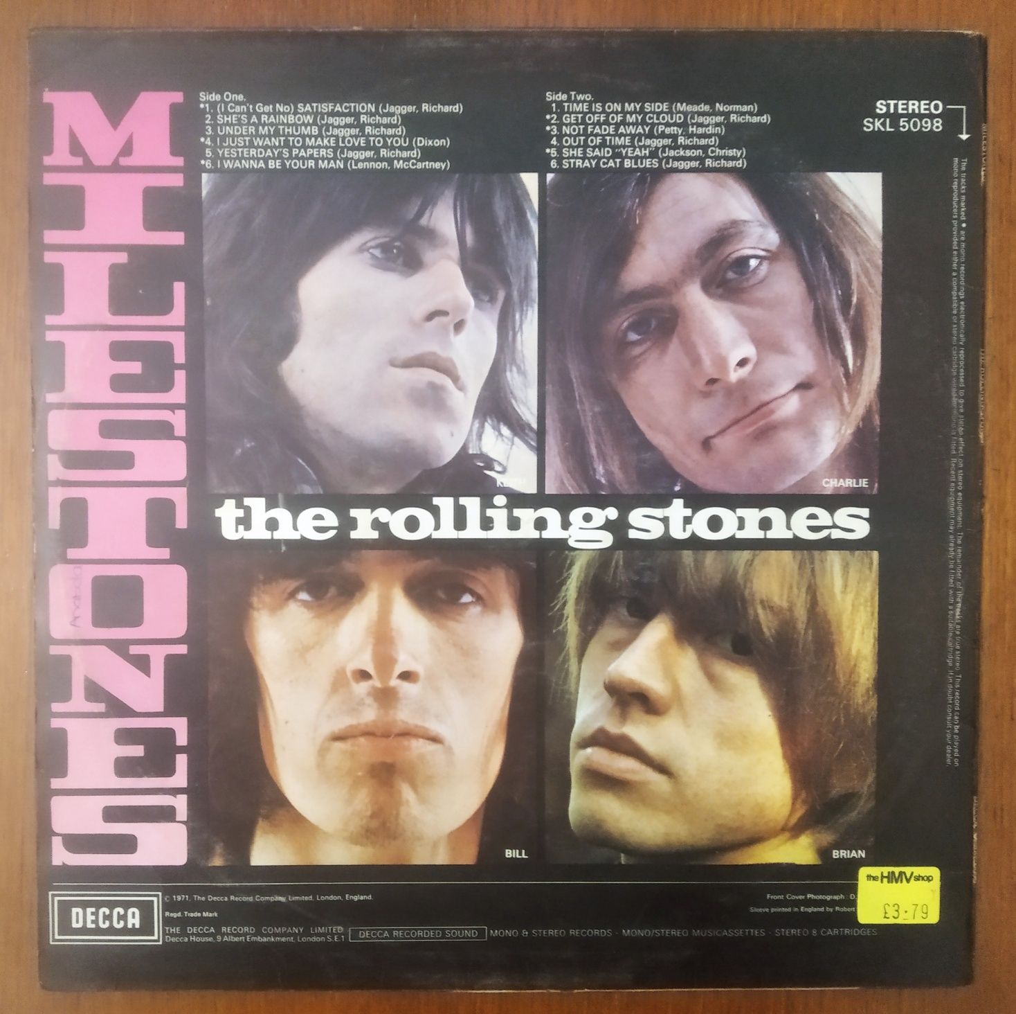 Rolling Stones disco de vinil "Milestones".