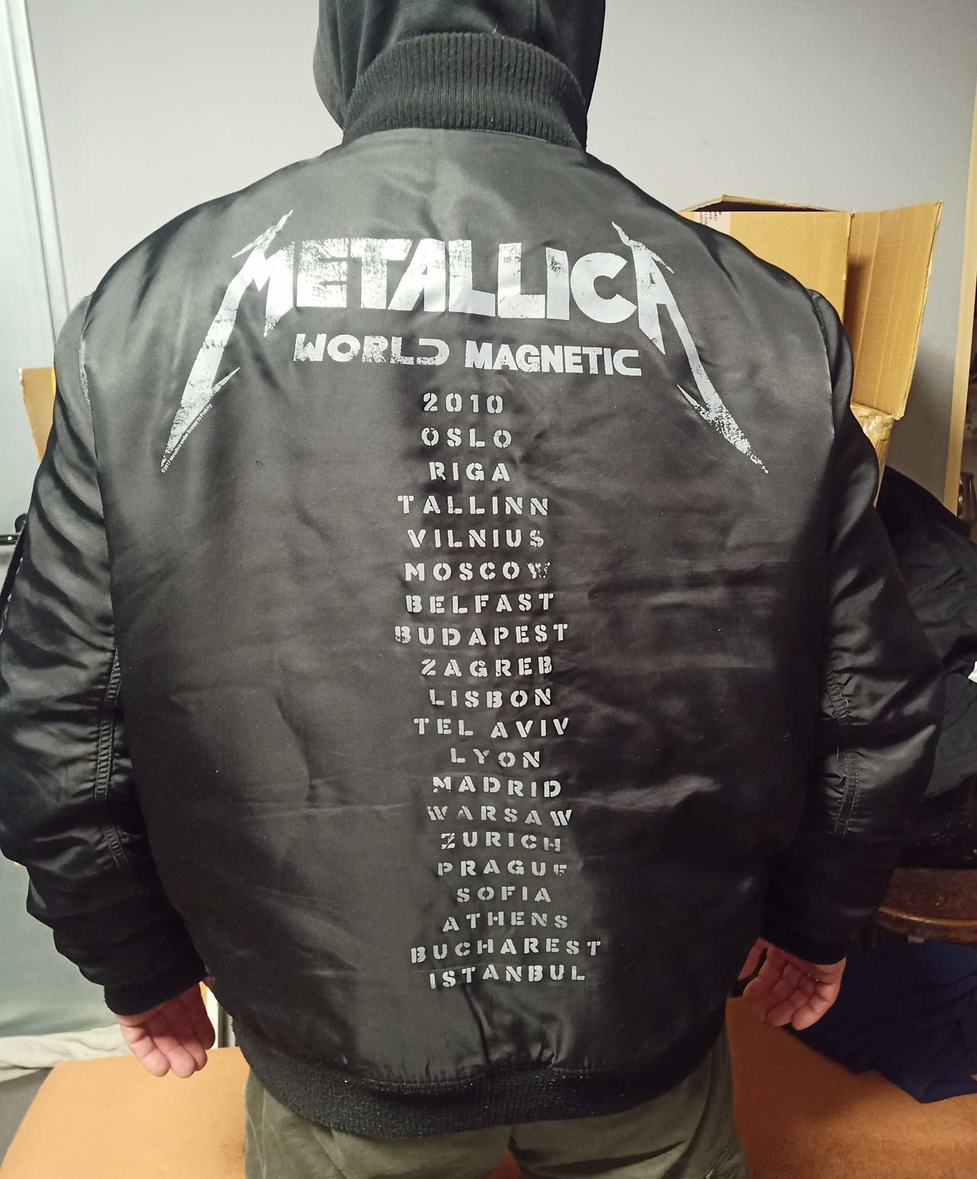 Kurtka męska - na wzór wojskowej MA-1 "METALLICA", rozm. L