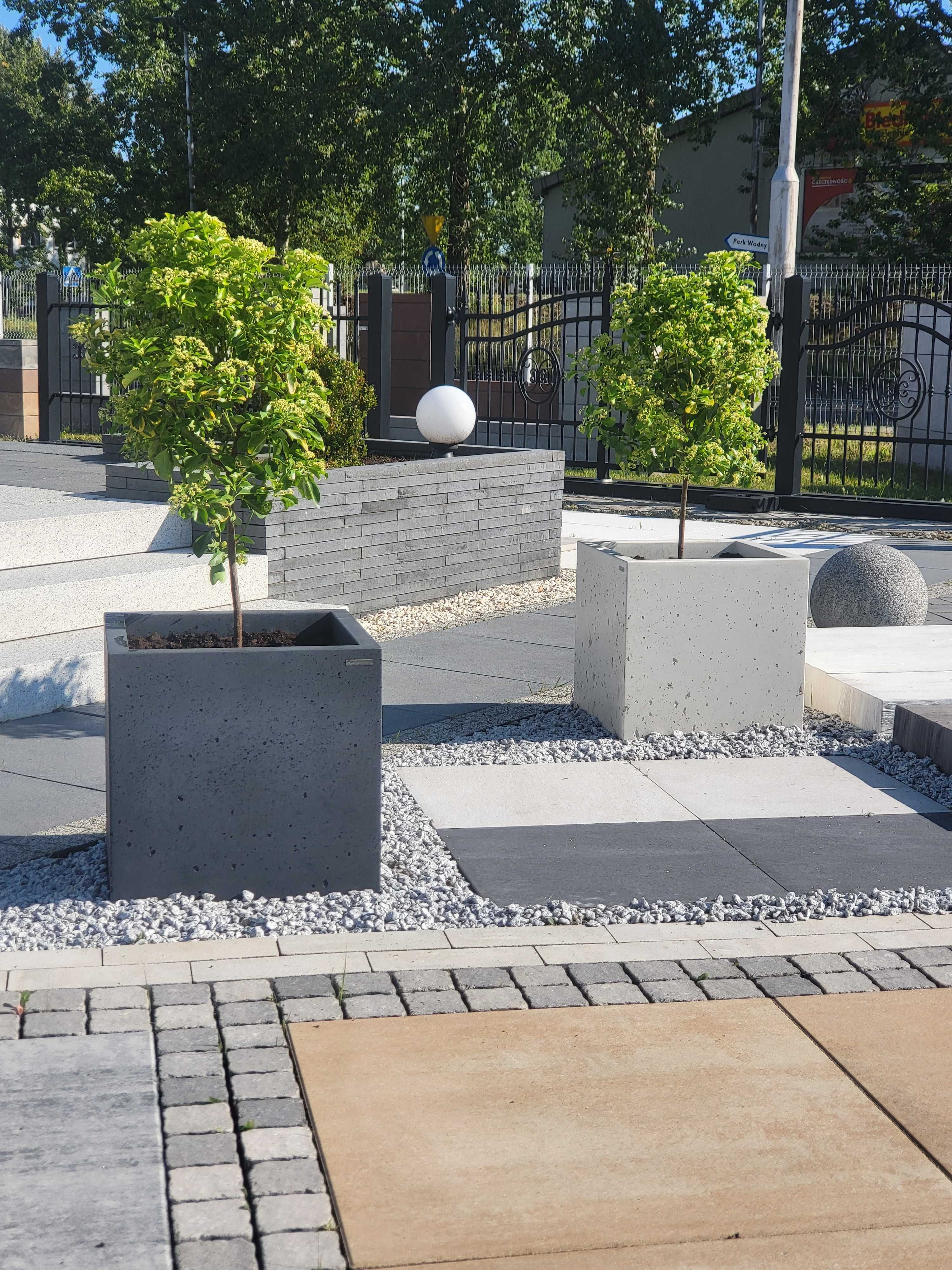 Donica betonowa 50x50x50 cm, beton architektoniczny PRODUCENT!