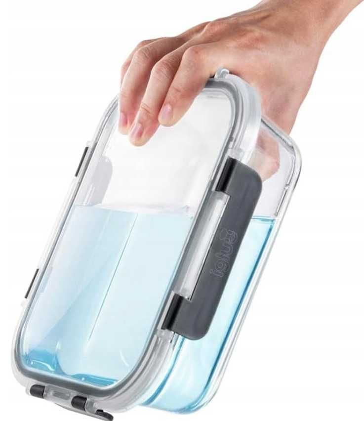 10x pojemniki szklane 2 rozmiary 1050 ml i 370 ml z pokrywkami
