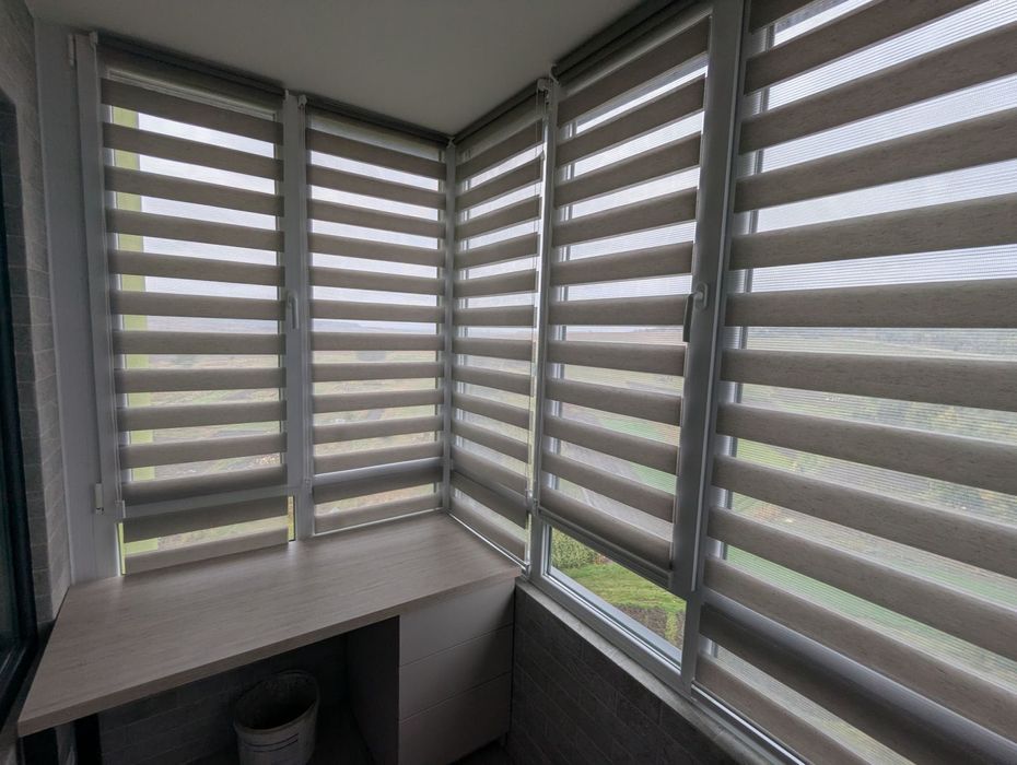 Ролети від ВИРОБНИКА! День Ніч, тканинні ролети, жалюзі, римські штори