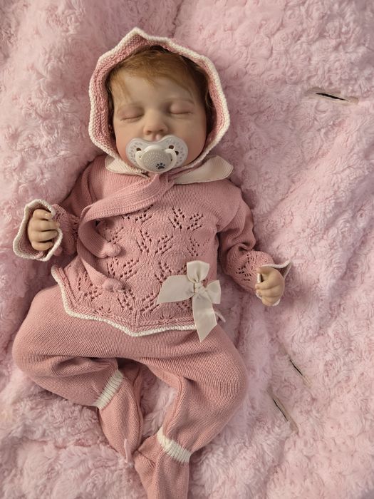 Bebé reborn menina 50 cm com enxoval