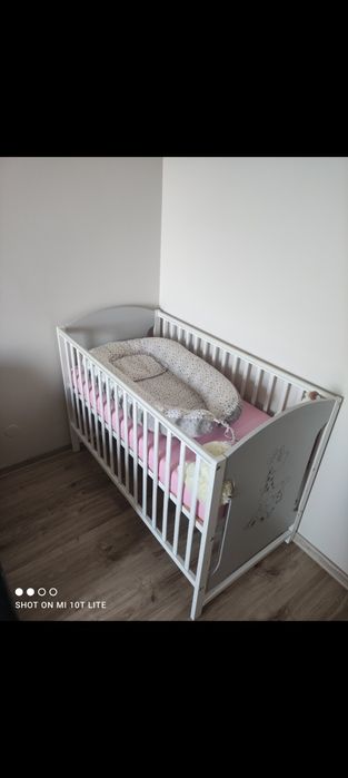 Łóżeczko  drewniane 120x60