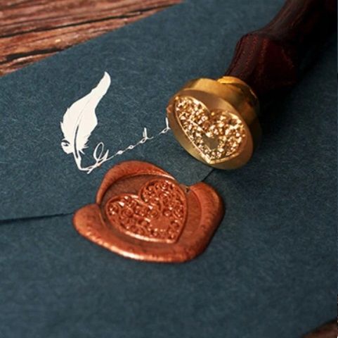 pieczęć, stempel do wosku, laku wzór kompas 2