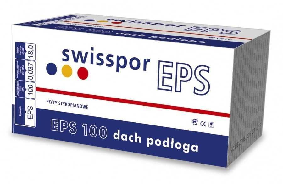 Styropian Swisspor EPS 100 dach/podłoga λ 0,036 biały od 69,41 paczka