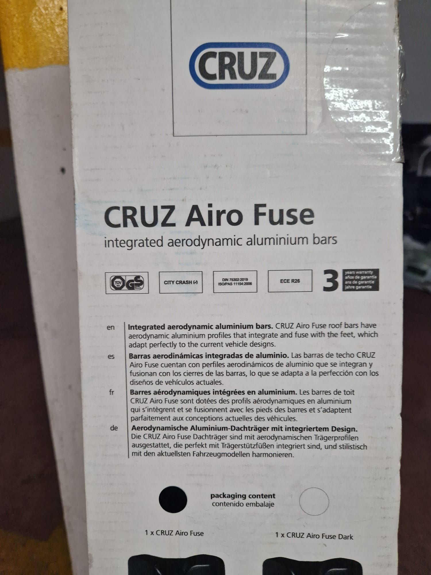 Barras tejadilho carro. Preço original 220€
