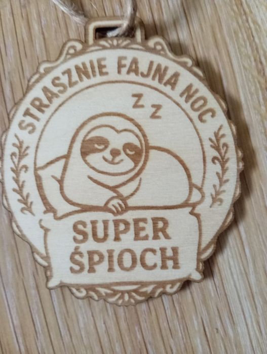 Odznaka- zawieszka super śpioch