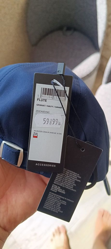 Czapeczka z daszkiem męska