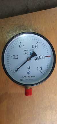 Манометр для води та газу ДМ 05160 1,0 мПа, ф160 мм, М20х1.5